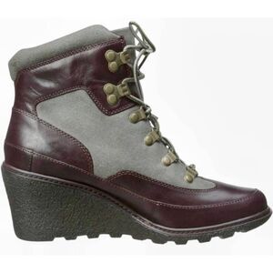 TIMBERLAND Amston Leather Wedge Ankle Boot Size 6.5
